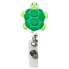 Load image into Gallery viewer, BH-049 Turtle 3D Rubber Badge Holder - Pack of 3
