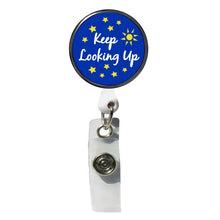 Load image into Gallery viewer, PM-504 Keep Looking Up Photo Metal Badge Holders - Pack of 3
