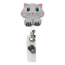Load image into Gallery viewer, BH-050 Cat Rubber 3D Badge Holder - Pack of 3
