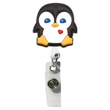 Load image into Gallery viewer, BH-051 Penguin 3D Rubber Badge Holder - Pack of 3
