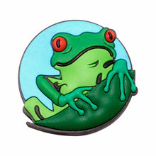 Load image into Gallery viewer, BH-054 Frog 3D Rubber Badge Holder - Pack of 3
