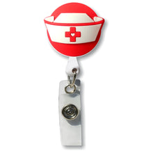 Load image into Gallery viewer, BH-072 Nurse Hat 3D Rubber Badge Holder - Pack of 3
