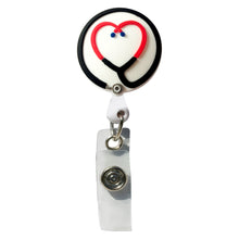 Load image into Gallery viewer, BH-073 Stethoscope 3D Rubber Badge Holder - Pack of 3

