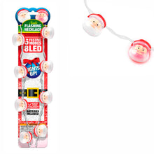 Load image into Gallery viewer, 768649 Santa &amp; Snowman Flashing Necklaces
