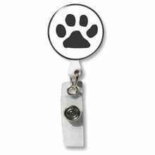 Load image into Gallery viewer, PM-895 Paw Print Photo Metal Badge Holder - Pack of 3
