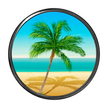Load image into Gallery viewer, PM-897 Palm Tree Photo Metal Badge Holder - Pack of 3
