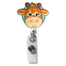 Load image into Gallery viewer, BH-089 Giraffe 3D Rubber Badge Holder - Pack of 3
