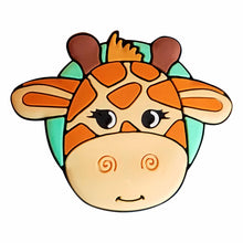 Load image into Gallery viewer, BH-089 Giraffe 3D Rubber Badge Holder - Pack of 3
