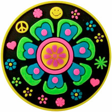 Load image into Gallery viewer, BH-098 Retro Flower 3D Rubber Badge Holder - Pack of 3
