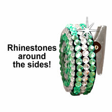 Load image into Gallery viewer, BH-109 Aurora Borealis Rhinestones Badge Holder - Pack of 3
