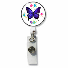 Load image into Gallery viewer, PM-E4 Butterfly Photo Metal Badge Holder - Pack of 3
