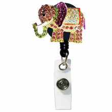 Load image into Gallery viewer, SP-012 Elephant Sparkle Rhinestone Badge Holder
