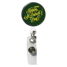Load image into Gallery viewer, PM-ST1 Happy St. Patrick's Day Photo Metal Badge Holder - Pack of 3
