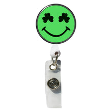 Load image into Gallery viewer, PM-ST5 St. Patrick's Day Smiley Photo Metal Badge Holder - Pack of 3
