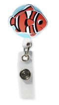 Retractable Badge Holder with Fish