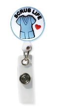 Retractable Badge Holder with Scrub Life