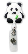 Retractable Badge Holder with 3D Rubber Panda