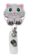 Retractable Badge Holder with Cat