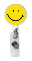Retractable Badge Holder with Smiley
