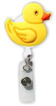 Retractable Badge Holder with 3D Rubber Duck