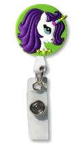 Retractable Badge Holder with Unicorn
