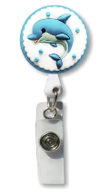 Retractable Badge Holder with Dolphin