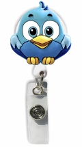 Retractable Badge Holder with Blue Bird