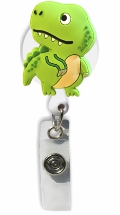 Retractable Badge Holder with T-Rex Dinosaur
