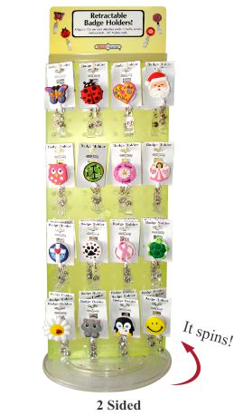 Acrylic Display for Retractable Badge Holders PREPACK