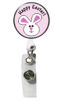 Retractable Badge Holder with Photo Metal: Easter