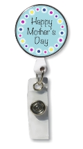 Mother's Day Retractable Badge Holder