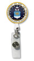 Air Force Seal Retractable Badge Holder