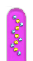 Glass Nail File: Zig Zag Rhinestones