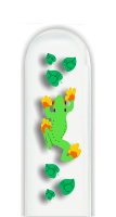 Glass Nail File: Frog