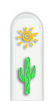 Glass Nail File: Cactus & Sun