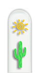 Glass Nail File: Cactus & Sun