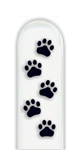 Glass Nail File: Paw Prints