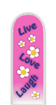 Glass Nail File: Live, Love, Laugh