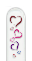 Glass Nail File: Hearts