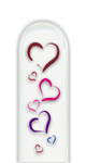 Glass Nail File: Hearts