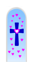 Glass Nail File: Cross