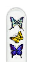 Glass Nail File: Butterfly