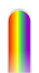 Glass Nail File: Rainbow
