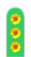 Glass Nail File: Sunflower