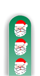 Glass Nail File: Santa