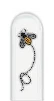 Glass Nail File: Bee