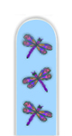 Glass Nail File: Dragonflies