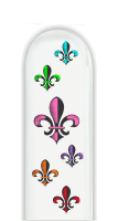 Glass Nail File: Fleur de Lis