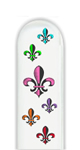 Glass Nail File: Fleur de Lis