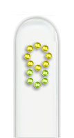 Glass Nail File: Yellow / Green